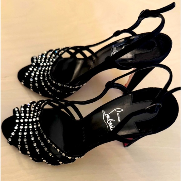 Christian Louboutin Shoes - Christian Louboutin platform sandals in crystals